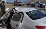 تصادف مرگبار برخورد سواری ۲۰۶ با تریلر ولوو