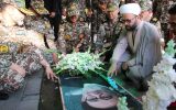 ادای احترام امیر سرتیپ صباحی فرد به مقام شهید آیت الله آل هاشم