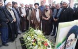 امام جمعه جدید تبریز به مقام شهید آیت الله آل هاشم ادای احترام کرد