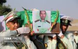 تشییع پیکر شهید مدافع امنیت سرهنگ بهمن مرندی در تبریز