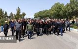تشییع پیکر پدر شهید نادری در مراغه
