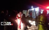 انتقال بانوی روستایی در برف و کولاک به بیمارستان مراغه