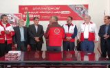 تجلیل از امدادگران جمعیت هلال احمر در مراغه