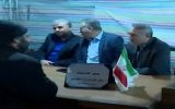 برپایی میز خدمت در حاشیه تجمع شبانه تبریز