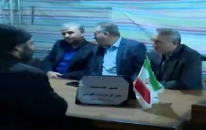 برپایی میز خدمت در حاشیه تجمع شبانه تبریز